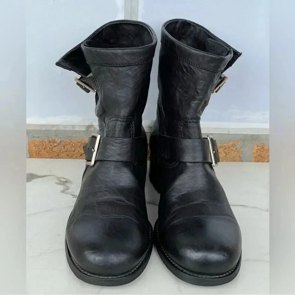 JIMMY CHOO Youth biker ankle boots 38 /7.5 - Picture 2 of 13